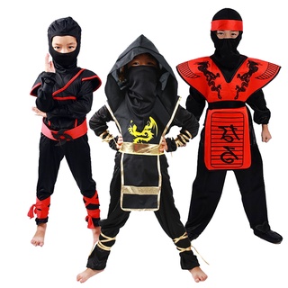 Ninja Costume Kids Ninjago Halloween Cosplay Costumes for Kids Fancy Dress Up Anime Carnival Ninja