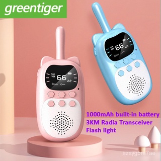 2pc/box Original Kids Walkie Talkie Rechargeable 1000mAh Handheld 0.5W 3km Radio Transceiver Interph
