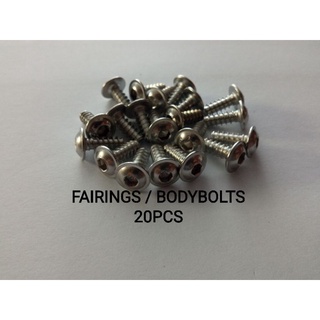STAINLESS FAIRINGS / BODY BOLTS FOR ALL YAMAHA MOTORCYCLE