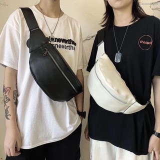 ✔☄◘Belt Bag Korean Leather Simple Style Fashion Belt Bag Waist Bag