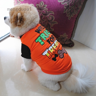 mengduoa Halloween Costume Pet Party Clothes Dog Puppy Sweatshirts Cotton Vest Cat Coat