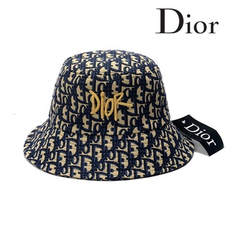 Dior 2021 New Fashion Bucket Hats Outdoor Travel Beach Hat Shade Fisherman Hat Denim Bucket Hat