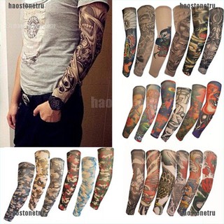 【haost】Fashion Tattoo Sleeves Arm Warmer UV Protection Outdoor Fake Tatto (1)