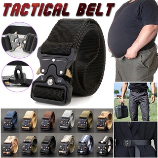 New High Quality Men's Tactical Belt Military Nylon Training Belt with Metal Quick Release Buckle Ca
