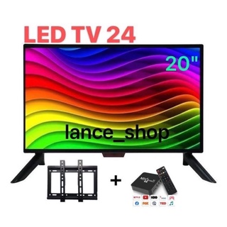 COBY 24 LED TV MONITOR (Screen 20inch) with bracket and Smart TV BOX