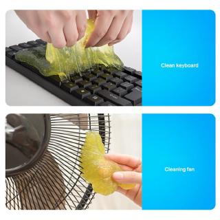 【new】soft sticky cleaning gel silicone car PC keyboard dust adsorption cleaner (7)