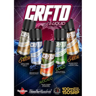 COD CRFTD 100ml 3mg Juice 100% Authentic Sealed Brand New