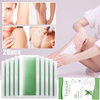 Hot Summer Supply 20pcs/set Safe Comfort Hair Removal Wax Strips Papers Double Sided Depilation Upro