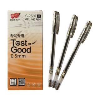 12pcs Test Good G-2501 Gel Ink Pen 0.5MM School Supplies (1)
