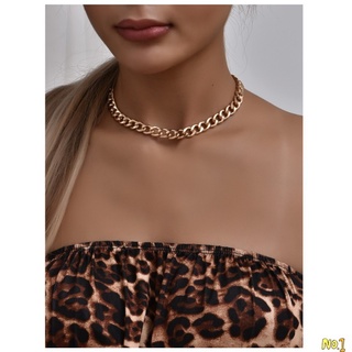 Fashion Jewelry Accessories Cuban Choker Necklace Lady Clavicular Chain