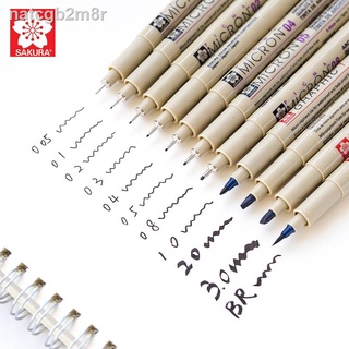 ◊12 Size Pigma Micron Pen-SIZE :1.0/005/01/02/03/04/05/08/1/BR/ (1)