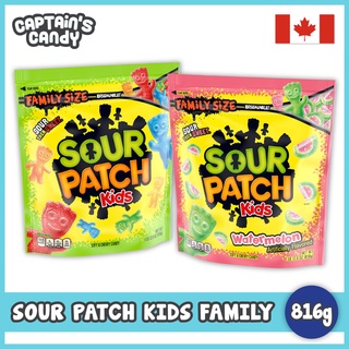 Sour Patch Kids Soft & Chewy Candy, Family Size, Sour Candy, Original, Watermelon, American