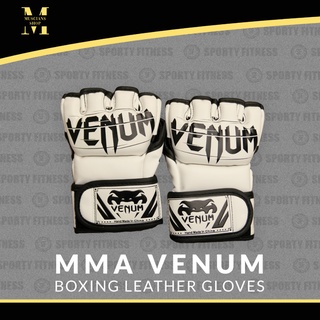 [NEW STOCKS] MMA Venum Boxing Leather Gloves Tiger Muay Thai Gloves (1)