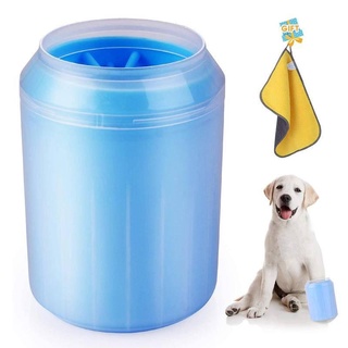Silicone Pet Dog Paw Cleaner Cup Foot Washer Paw Plunger for Dogs Cats Cleaning Supplies Tools Soft Combs Brush Outdoor Portable