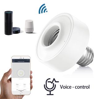 Yours smart life WiFi lamp socket light stand for E26 E27 Led bulb Google Amazon Echo Alexa Voice control app light time 【me】【In stock】