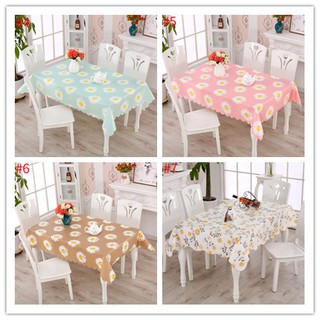 Waterproof Tablecloth Dustproof Home Coffee Floral Table Cover Cloth (4)