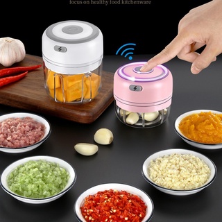 Ready Stock/∏△¤Wireless Garlic Chopper Electric Mini Food Processor Ginger Onion Garlic Chopper Mult