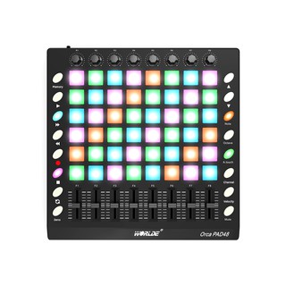 WORLDE MIDI Controller New Shelves 48/64 MIDI Drum Pad Controller USB With Backlight Slider Electron