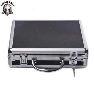 IPSC Portable Aluminum Alloy Tactical Pistol Gun Case Padded Foam Sponge Lining For Hunting Airsoft