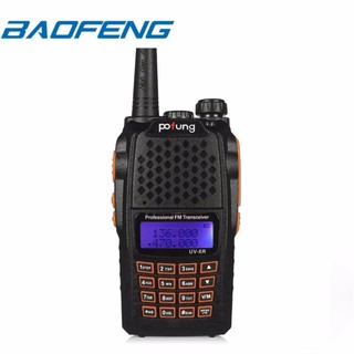 BAOFENG UV6R Walkie Talkie Two-Way Radio Dual Band VHF/UHF With headphones
