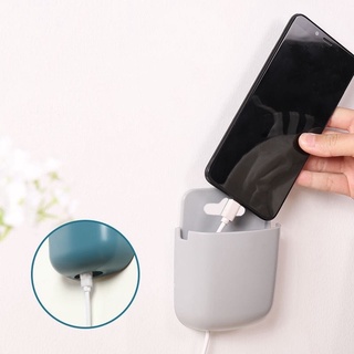 Wall Hanging Remote Controller Mobile Phone Bracket Storage Box No Hole Switch