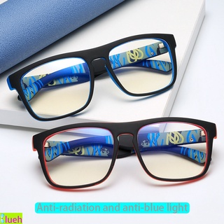 2021 Personality anti-radiation glasses Men and Women non-degree eye glasses Square frame anti-blue Eyeglass uv400