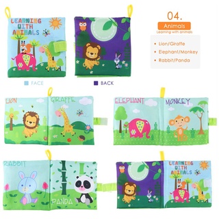 【Ready Stock】✱☋✹4 Pcs/set Baby Rattles Toys Soft Cloth Book Educational Toys Newborn Infant Kids (6)