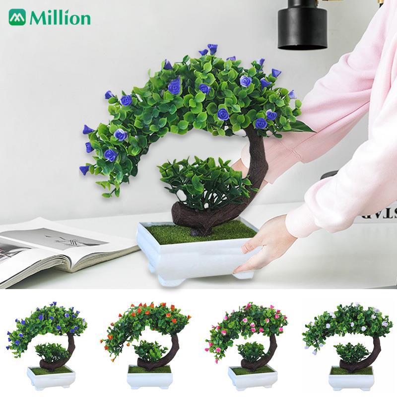 Simulation plant artificial plant bonsai potted rose home decoration