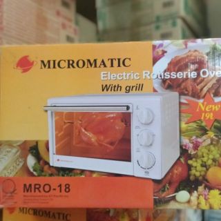 Micromatic electric Oven with Rotisserie (MRO-18) 19L, please chat before placing your order