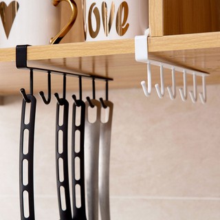 Metal Cabinet Hanging Rack Bathroom Kitchen Organization Free Nail Seamless Hook
