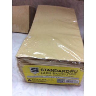 envelope standard coin #6 100pcs in one packs