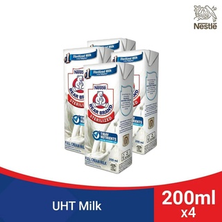 BEAR BRAND Sterilized UHT Milk 200ml - Pack of 4