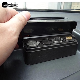 【Ready Stock】✚❦✦Portable Car Plastic Coin Holder Change Storage Box Case Piggy Bank