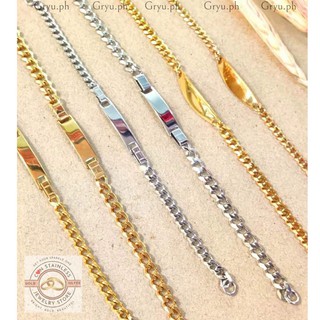 [GRYU.PH] BAR BRACELET STAINLESS GOLD MEN and WOMEN'S JEWELRY HYPO-ALLERGENIC