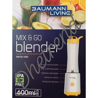 Baumann Mix & Go BLENDER 600ml BPA FREE dhetrend