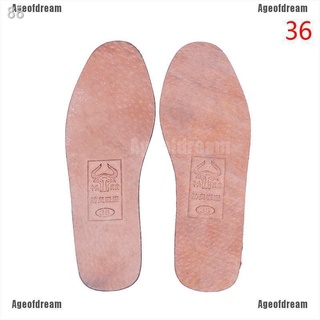 ◈♀✉Ageofdream 1Pair breathable leather insoles women men ultra thin deodorant shoes insole pad