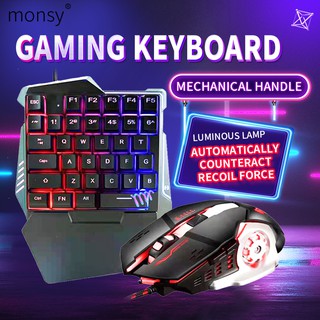 Keyboard Mouse Set G508 LED Rainbow RGB Backlight Game Equipment Wired PC LaptopGaming Keyboad