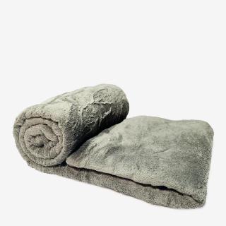 Home Style Coral Fleece Blanket 62 x 50in. – Gray (1)