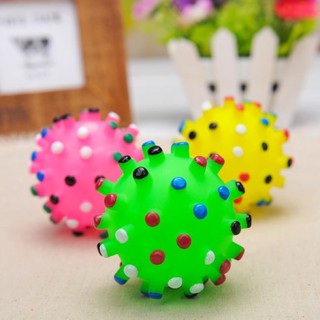 Pets Ball teeth Chew Sound Ball Bite Resistant Squeaky Toy Ball
