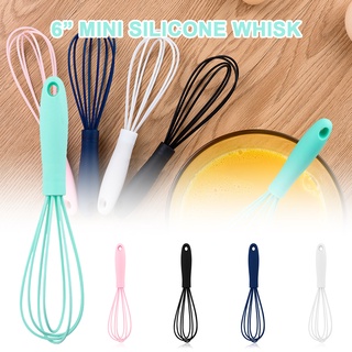 [push]Kitchen Silicone Whisk Non-Slip Easy to Clean Egg Beater Milk Frother Kitchen Utensil specialt