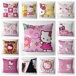 Hello Kitty Throw Pillowcase Soft Square Cushion Cover 45x45cm Home Decoration Sofa Pillow Cover