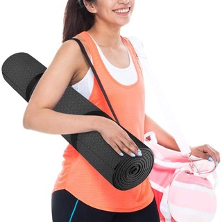 Yoga Mat Exercise Fitness Mat - High Density Non-Slip Workout Mat for Yoga/ Pilates/Ashtanga TkR1
