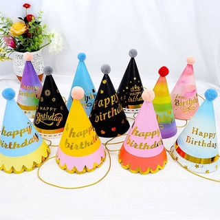 New Party Hats, Birthday Hat for Adults and Kids (Universal, Multicolor)Adorable Party Cone Hats for Adults Kids Birthday Party Decorations