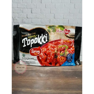 Korean Rice Cake Topokki Spicy 134gr / Korean Typical Rice Cake & Topping Spicy / Korean Rice Cake Spicy Topping