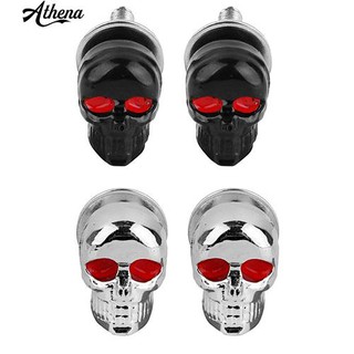 1 Pair Motorcycle Car Accessories Skull License Plate Frame Bolts Screw Fastener (1)