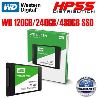 Ss❥【READY STOCK)】WD SSD GREEN / BLUE 120GB 240GB 250GB 480GB 500GB 512GB SATA SSD