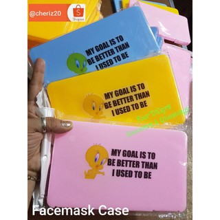 1pc. tweety facemask case / personalized names