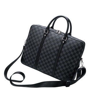 Fashion new men's briefcase laptop bag business handbag shoulder messenger bag tQte