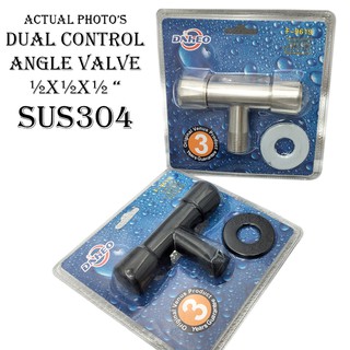 Stainless steel one inlet two outlet Angle Valves SUS304