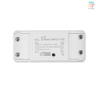 T&T Wifi Smart Switch Compatible with Amazon Alexa & for Google Home Timer 10A/2200W Wireless Remote (4)